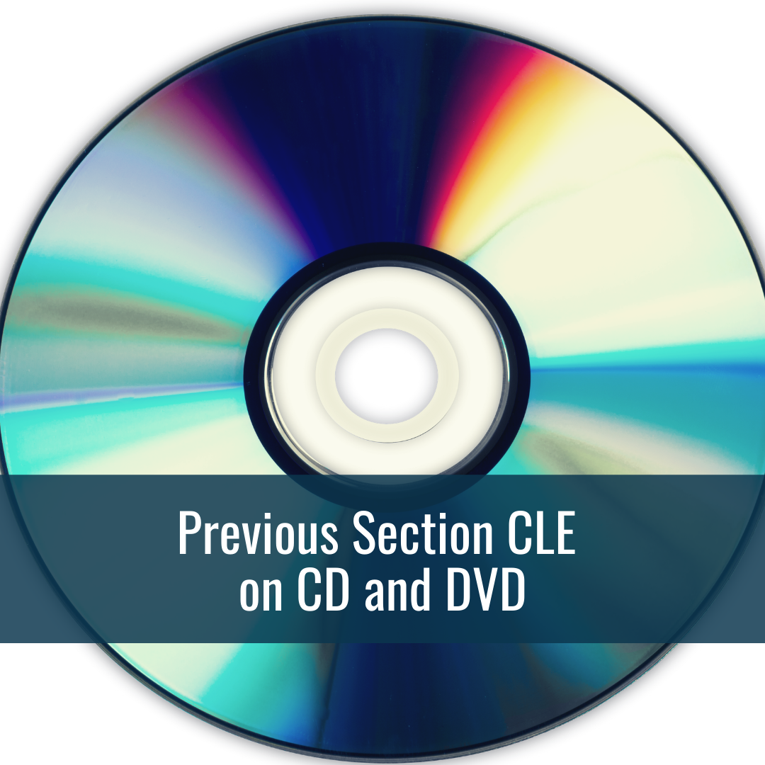 Previous Section CLE on CD and DVD