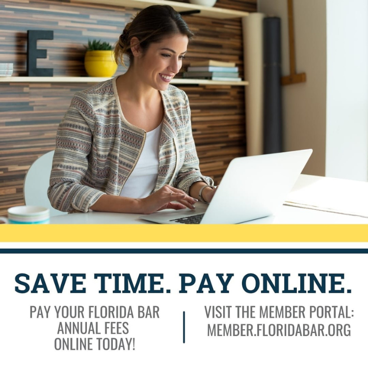 Pay your Florida Bar dues online.
