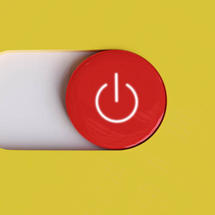 Image of a stop button